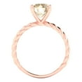 thumbnail image 4 of Solitaire Engagement Ring for Women - 2ct Natural Morganite in 14K Rose Gold Promise Ring, 4 of 5