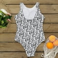thumbnail image 5 of VerPetridure Womens One Piece Bathing Suits Color Block Print Backless Swimsuits Summer Athletic Swimwear, 5 of 7