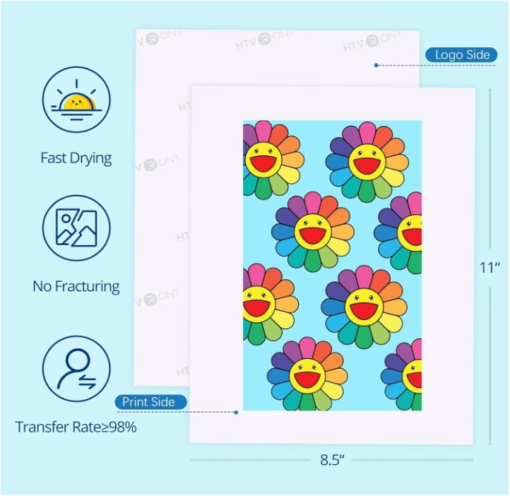 HTVRONT Sublimation Paper 8.5 x 11 inches-160 Sheets Sublimation Paper Compatible with Inkjet Printer