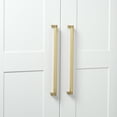thumbnail image 3 of GlideRite 12-5/8 in. (320mm) Center-Center Knurled Cabinet Bar Pull, Satin Gold - 4788-320-SG, 1 Pack, 3 of 4