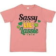 thumbnail image 3 of Inktastic Saint Patrick's Day Sassy Lil' Lassie with Shamrocks Girls Toddler T-Shirt, 3 of 5
