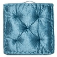 thumbnail image 2 of SAFAVIEH Belia Solid Floor Pillow, 25" x 25", Dark Turquoise, 2 of 8