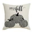 thumbnail image 2 of 100Fens 3 Styles of Thanksgiving Pillows Covers 18x18 Inch Thanksgiving Linen Pillowcase for Sofa and Home Decor, 2 of 5