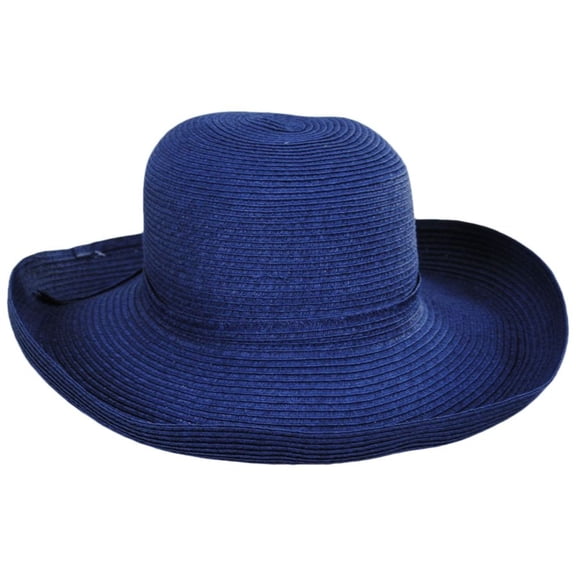 Traveler Toyo Straw Sun Hat - ONE SIZE FITS MOST - Navy Blue
