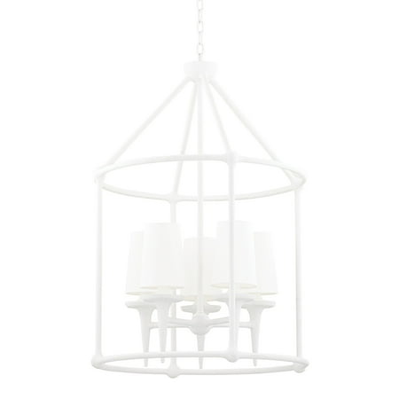 

Hudson Valley Lighting 6625 Torch 5 Light 25 Wide Chandelier - White