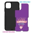 thumbnail image 2 of DistinctInk Custom SKIN / DECAL compatible with OtterBox Commuter for iPhone 11 Pro MAX (6.5" Screen) - 1 Corinthians 13 - Love Never Fails - Heart, 2 of 5