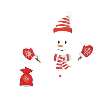 

Snowman Refrigerator Magnets Christmas Decorations Magnet Stickers Xmas Holiday Decorations