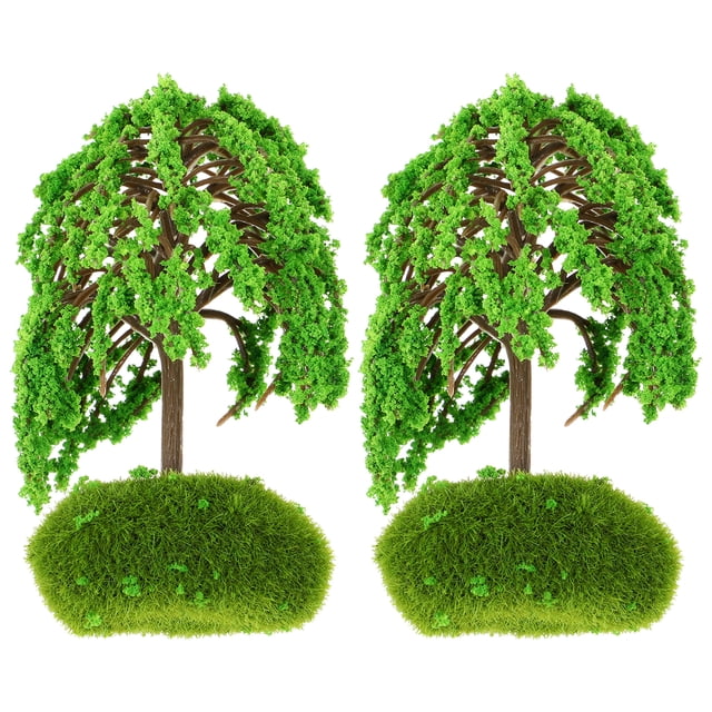 2 Pcs Arbres Diorama Miniatures DIY Paysage Arbres Miniatures Modèle Décor de Table de Sable