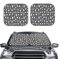 thumbnail image 2 of Daiia Lovely Penguin 2PCS Car Windshield Sun Shade, Foldable Sun Shield for Car Front Window, Auto Sun Blocker Visor Protector Universal for Truck SUV Pickup-Small, 2 of 7