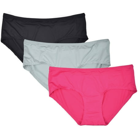 essie Women's Hipster Panties 3-Pack Nylon Spandex Blend