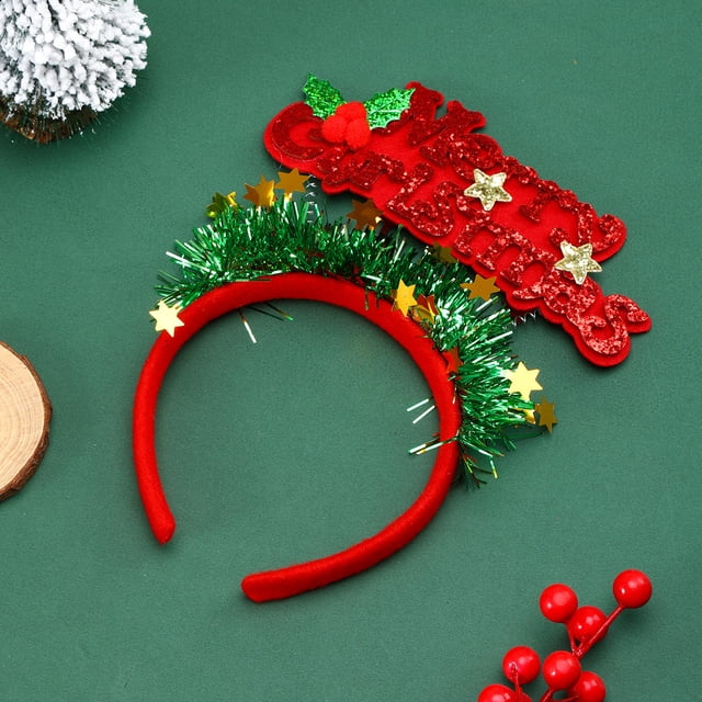 3 piezas de diademas navideñas, bonitos adornos para la cabeza para las fiestas navideñas, gorros de fiesta con forma de reno para la fiesta de Navidad