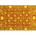 thumbnail image 1 of Ahgly Company Machine Washable Indoor Rectangle Abstract Yellow Modern Area Rugs, 3' x 5', 1 of 4