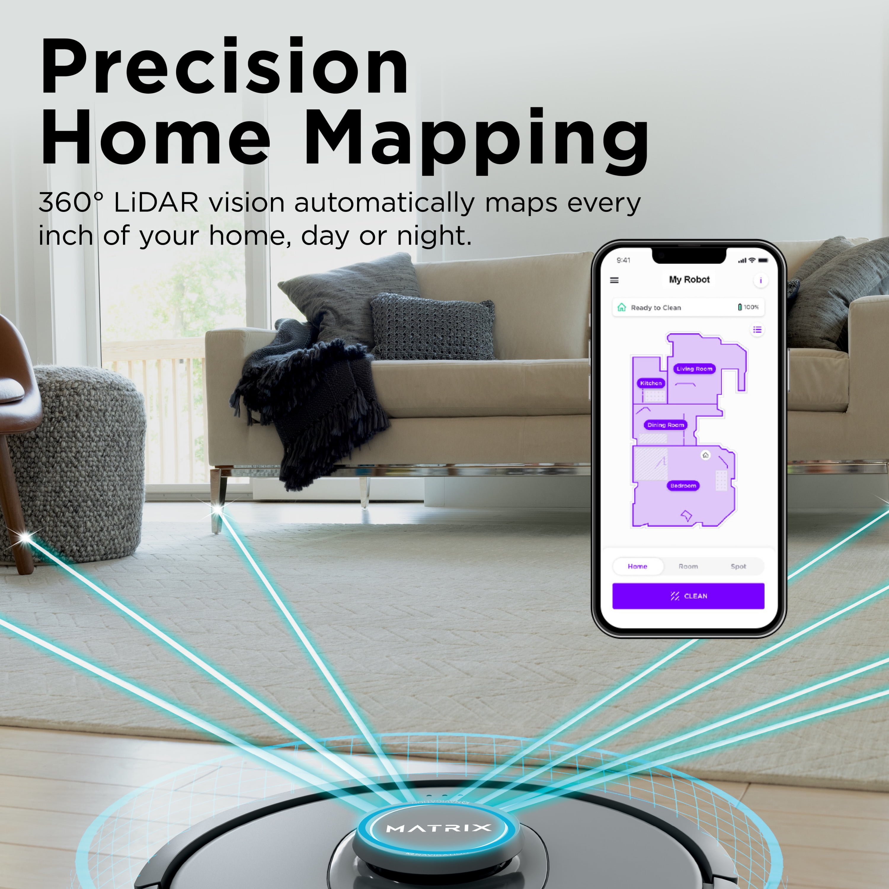 Shark Matrix Robot Vacuum, Self-Emptying 60-Day Base, Pet Friendly, Matrix Clean, RV2300AE