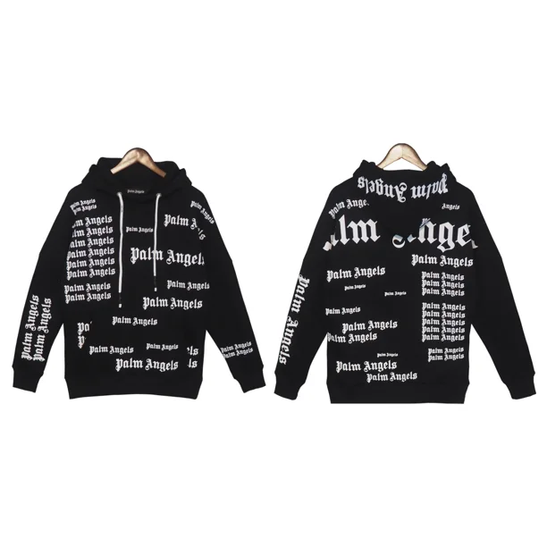 Palm angels Sudadera con capucha y forro polar para hombre y mujer sueter con estampado de logotipo y letras completas5139 1 Walmart en linea