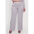 thumbnail image 3 of Women's Plus Size High Waisted Wide Leg Casual Pants with Pockets, 3 of 4