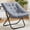 Gray, variant on EDX Comfy Chair for Adults, Soft Faux Fur Folding Lounge for Bedroom Living Room Dorm Rooms Flexible Reading Chair, Pink
