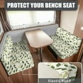 thumbnail image 2 of XYZCANDO Leaves RV Dinette Cushion Covers Universal RV Accessories for Inside Cushion Covers for Couches and Sofas Washable Sofa Slip Covers for 2 Seat Cushion Couch Slip Covers for Loveseat White, 2 of 7