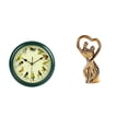 thumbnail image 1 of Reloj de pared,Reloj de pared decorativo con pájaros cantores,Reloj de pared de 10 pulgadas con sonido de pájaros musicales,Estatua de pareja,Figura de pareja,arte moderno,artesanía,regalo, 1 of 8