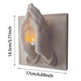 thumbnail image 2 of Wall Mounted Candle Holder Decorative 3D Sculpture Sconce With Backing For Living Room Display And Entryway, 2 of 5
