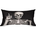 thumbnail image 4 of Skull A Idea Throw Pillow Covers 1 Set Super Soft Pillow Shams Covers with Zipper, Living Room Farmhouse Decor Giftsations, 20x30 Inch, 4 of 7