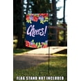 thumbnail image 4 of Toland Home Garden Pink Floral Cheers Flower Cheers Flag Double Sided 12x18 Inch, 4 of 5