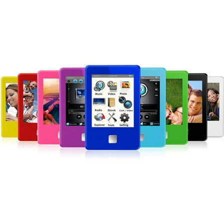 Ematic 4GB MP3 Video Player w/ built-in 3" Touch Screen, 5MP Digital Video Camera, Radio, eBook Reader