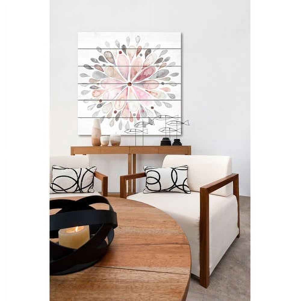 Marmont Hill Fading Flower White Wood Wall Art