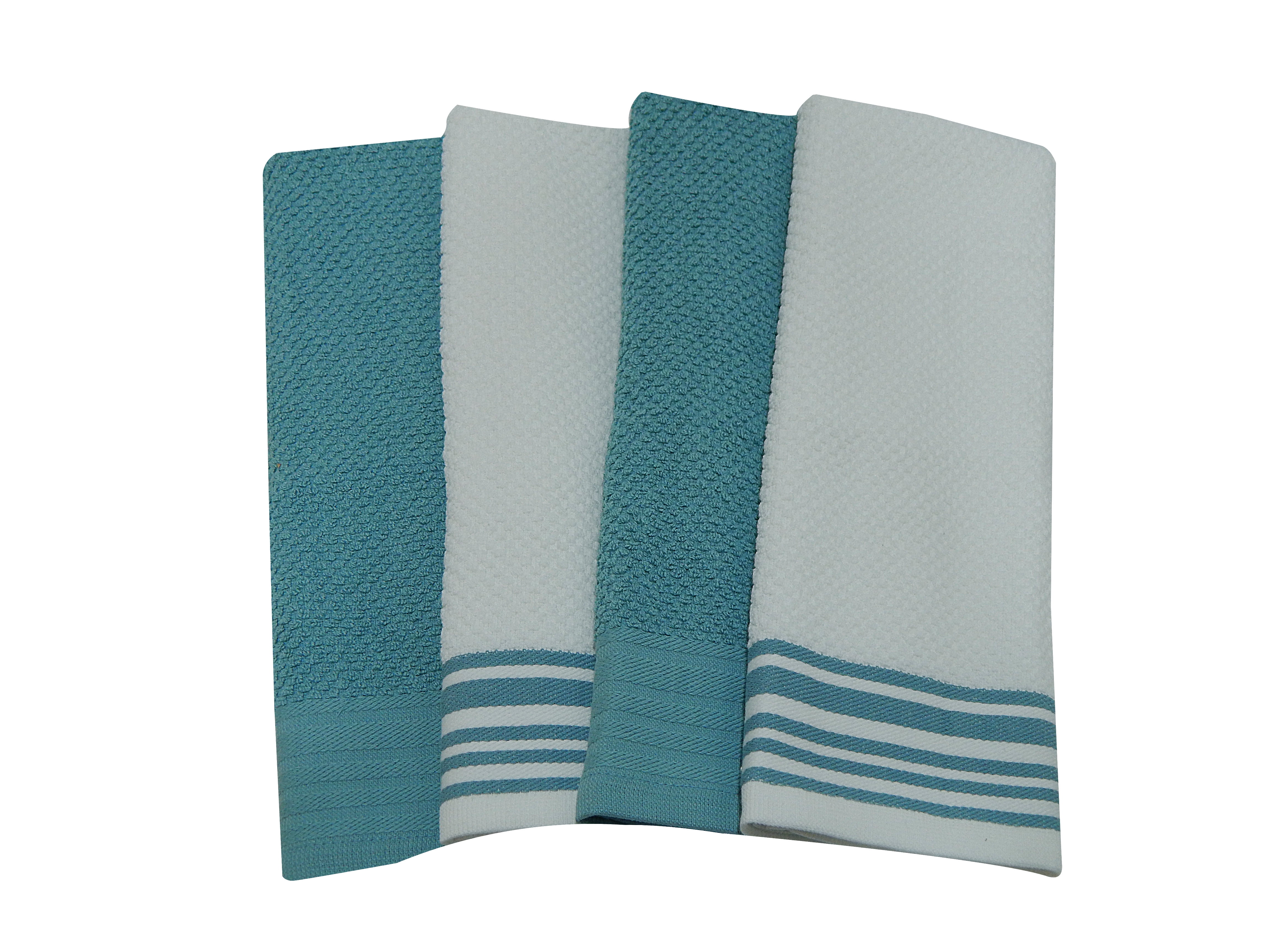  Segard Kitchen Towels Dish Towel Set of 4,Autumn Teal