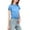 Blue, variant on Sexlip Womens Short Sleeve Top Crew Neck Simple Design Soft Fabric Relaxed Silhouette for Daily Outfits Yellow M