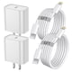 thumbnail image 1 of Cargador TrimDish de carga rápida para iPhone, paquete de 2 con cable de 6 pies, 1 of 7