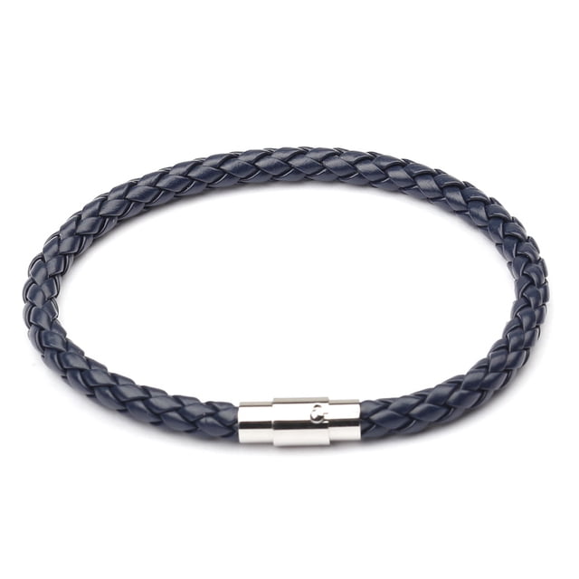 Pulsera de cuero tejida con 6 cuerdas magnéticas para hombre, estilo europeo y americano, para parejas