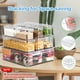 thumbnail image 2 of Organizador de nevera KUMD, paquete de 10 unidades con tapas, PET transparente sin BPA, 2 of 9