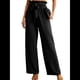 thumbnail image 1 of Pantalones Anchos para Mujer con Bolsillos, Cintura Alta, Nudo Ajustable, Holgados, Informales, para Trabajo y Negocios. Negro S, 1 of 6