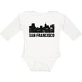 thumbnail image 3 of Inktastic San Francisco Skyline with Grunge Boys or Girls Long Sleeve Baby Bodysuit, 3 of 5