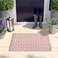 thumbnail image 2 of Pink Christmas Gingerbread Flannel Non Slip Door Rugs,Washable Door Mats Indoor,Decorative Door Mats,Dirt-Resistant and Absorbent Doormat for Entrance,Bedroom,Kitchen,Bathroom,23.5"x16", 2 of 5