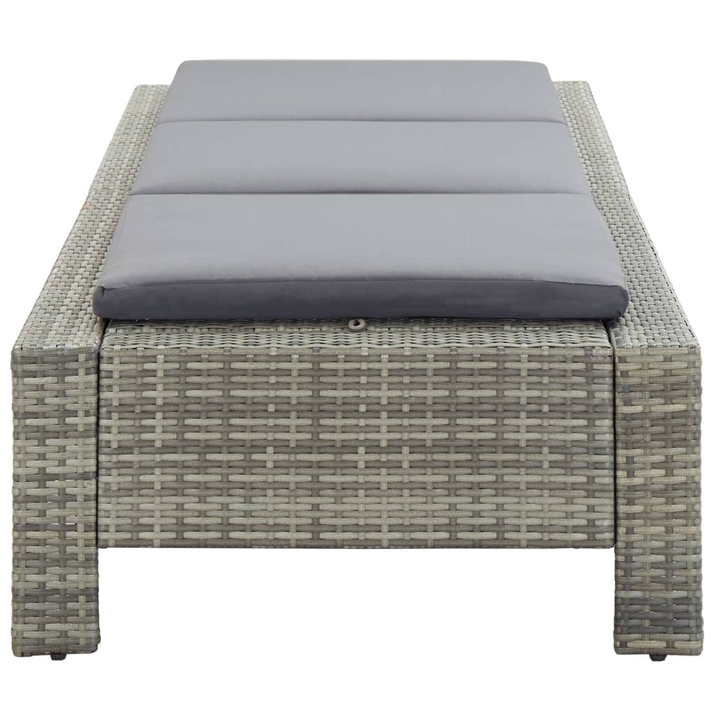 Kepooman Garden Chaise, Rattan Angle Adjustable Patio Sunbed with Cushion Kepooman Garden Chaise, Rattan Angle Adjustable Patio Sunbed with Cushion