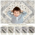 thumbnail image 6 of Hasoo Area Rug 8' x 10' Vintage Washable Rug Oriental Floral Rug for Dining Room Dorm, Beige, 6 of 6