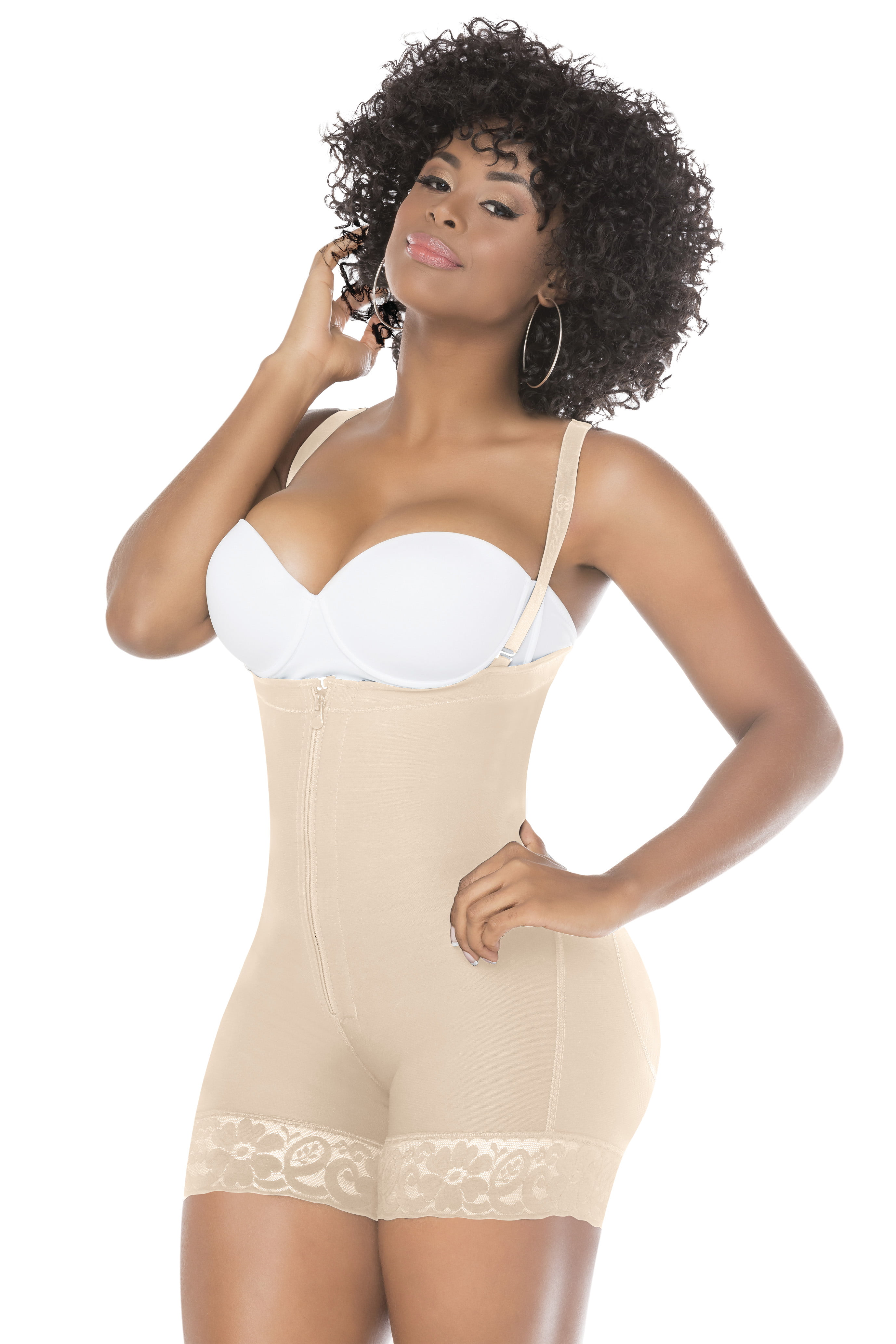 Salome Fajas Colombianas Mid Thigh Shapewear Butt Lifter Strapless