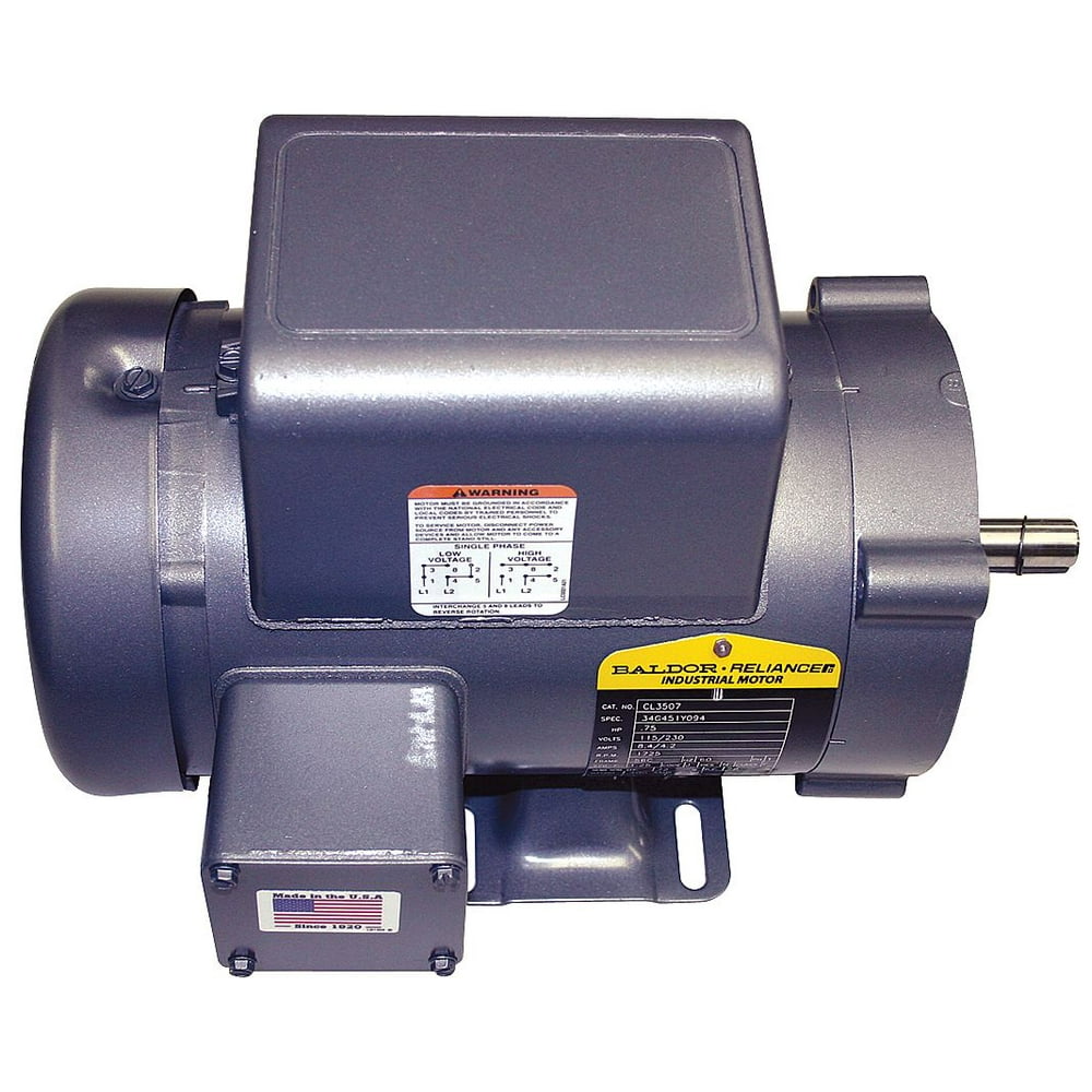 Baldor Electric 1/3 HP General Purpose Motor, Capacitor-Start, 1740