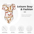 thumbnail image 4 of Saiise Pyjama à Motif Teckel pour Femmes, Manches Courtes, Col Rond, Justaucorps Extensible avec Fermeture à Pression-TTG, 4 of 7