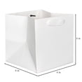 thumbnail image 2 of IN-JOOYAA Square Gift Bags Small Paper Gift Bags with Handles 10 Pcs (White, 6 x 6 x 6 in), 2 of 7