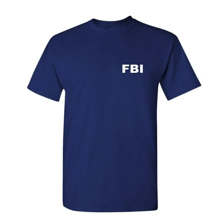 Fun Novelty T-shirt - FBI - novelty duty bureau investigation - Mens Cotton T-Shirt