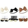 thumbnail image 3 of Hudson Baby Infant Girl 12Pc Headband and Socks Giftset, Burgundy Black Black Stripe Neutrals, One Size, 3 of 3