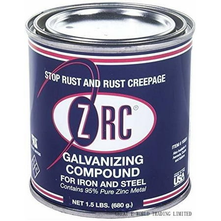 

ZRC 10001 Cold Galvanizing Compound |1/2 Pint | Iron And Steel Corrosion Protection | Matches Hot-Dip Galvanized Performance | Contains 95-Percent Metallic Zinc
