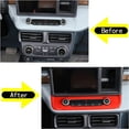 thumbnail image 3 of Car Center Control Air Conditioner Switch Cover Trim Dashboard Frame Compatible with Ford Maverick 2022 2023 Car Center Console Radio Multimedia Control Knob Button Frame Sticker Interior Accessories, 3 of 14