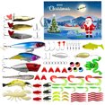 thumbnail image 3 of Calendario Adviento Pesca 78 Uds. Juego Señuelos 2024 Regalos Navidad para Hombres () Verde, 3 of 5