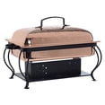 thumbnail image 3 of HUBERT Copper Chafer Chafing Dish with Black Metal Holder 8 Qt Upscale Catering, 3 of 5