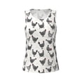 thumbnail image 4 of Lsque Funny Chicken Printed Workout Tank Tops for Women, Athletic Sports Tank Tops, Compression Sleeveless Dry Fit Shirts,Sleeveless Yoga Shirt-Large, 4 of 9