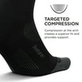 thumbnail image 3 of Feetures Elite Max Cushion Quarter Sock- Athletic Running Socks for Men & Women, Targeted Compression, Moisture Wicking - S, Black (1 Pair), 3 of 5