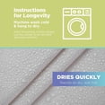 thumbnail image 5 of Organic Cotton 70x74" Stall Shower Curtain - Natural fabric Leakproof curtain for luxury bathroom decor - Gray, 5 of 8